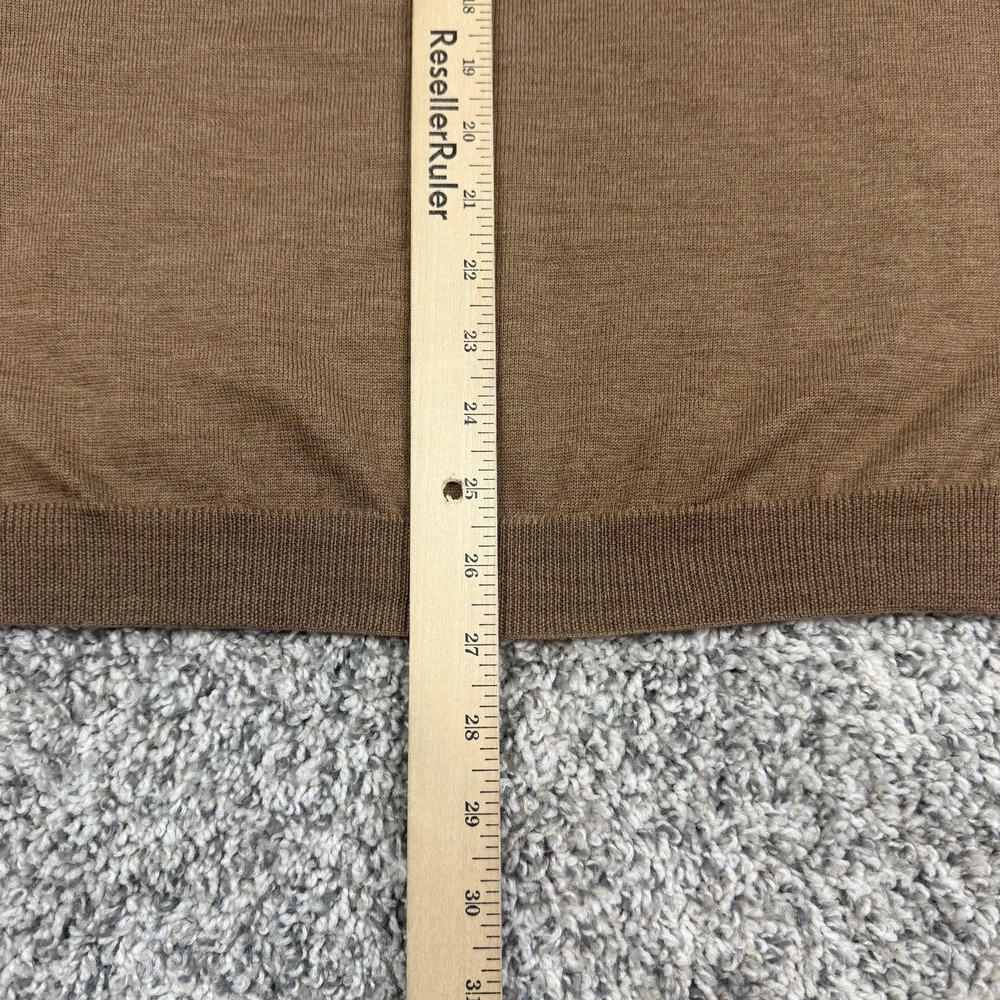 Vintage J.Ashford Sweater Vest 100% Merino Wool Mens XXL Brown Made In Italy - Picture 5 of 7